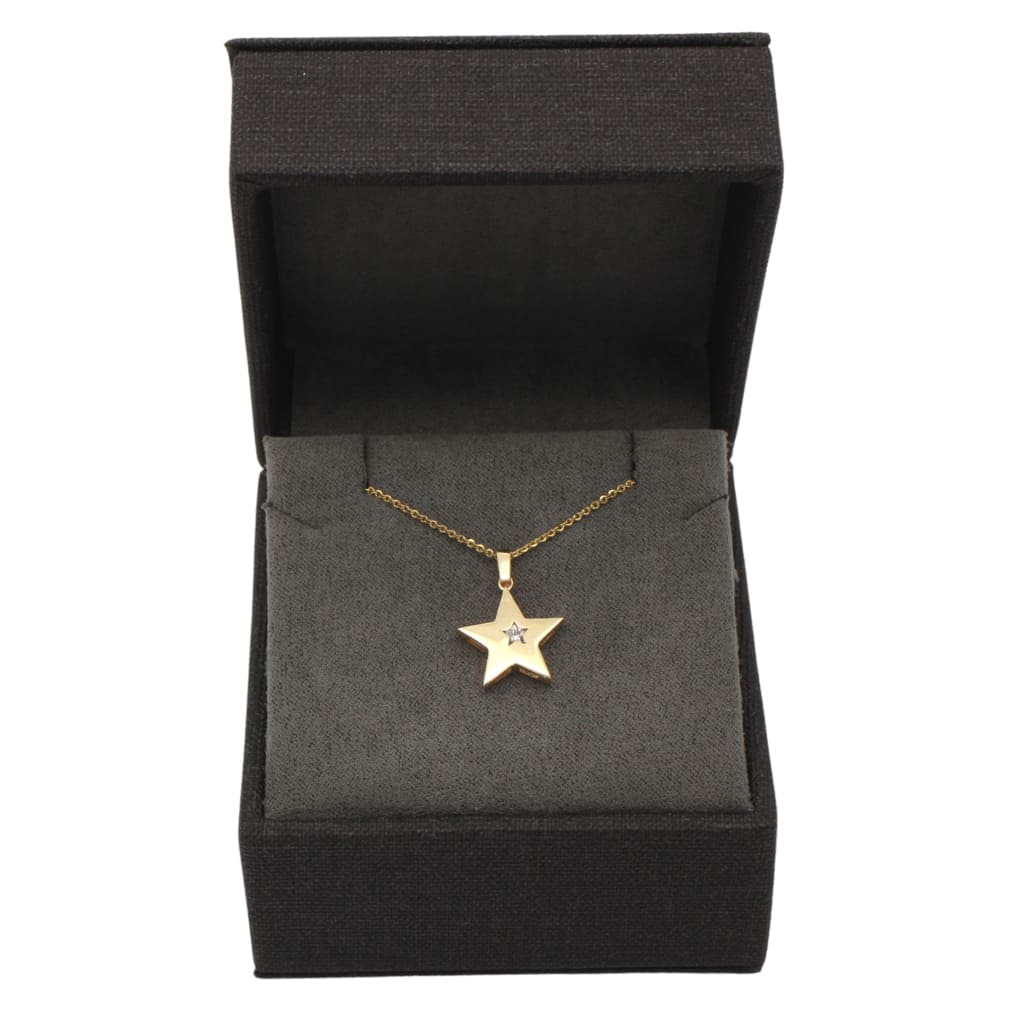 Pandantiv Aur 14k Stea cu Piatra Zirconia