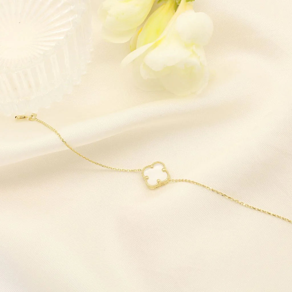 Bratara Aur 14k Floare cu Email 1cm