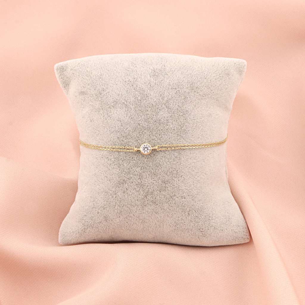 Bratara Aur 14k cu Piatra Zirconia Clasica