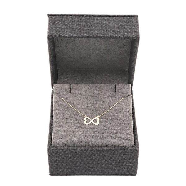 Lant Aur 14k Infinity Hearts