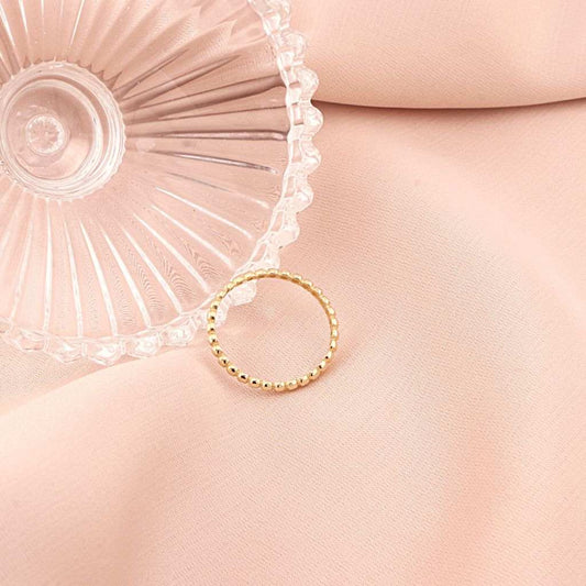 Inel Aur 14k cu Elemente Rotunde 1.5mm