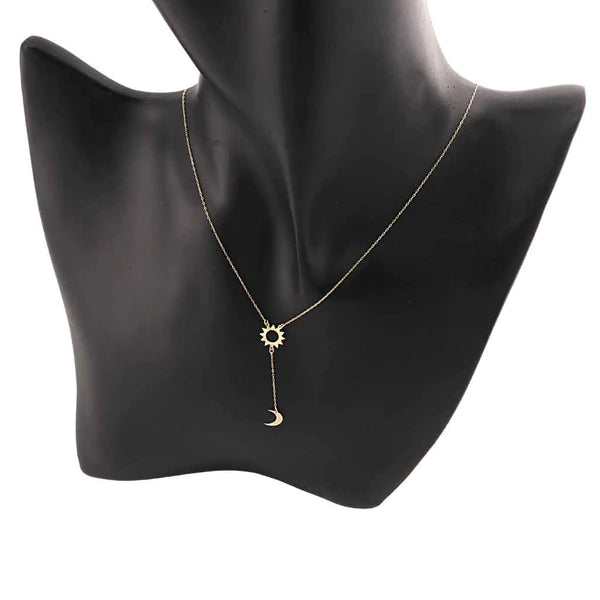 Lant Aur 14k Semiluna si Soare