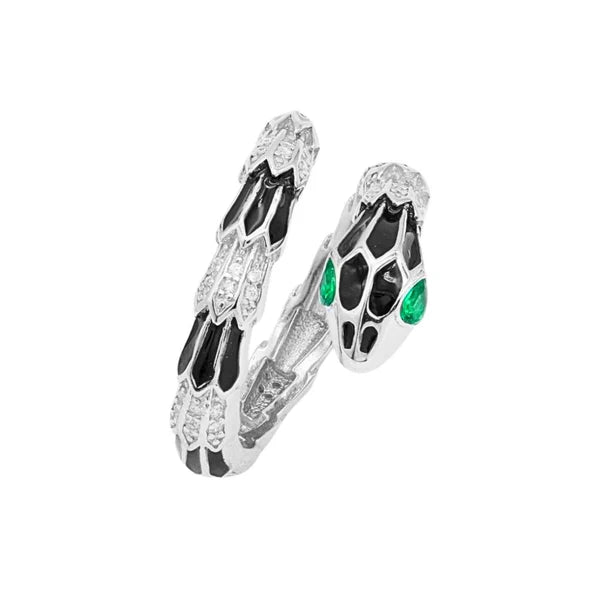 Inel Argint Sarpe cu Email