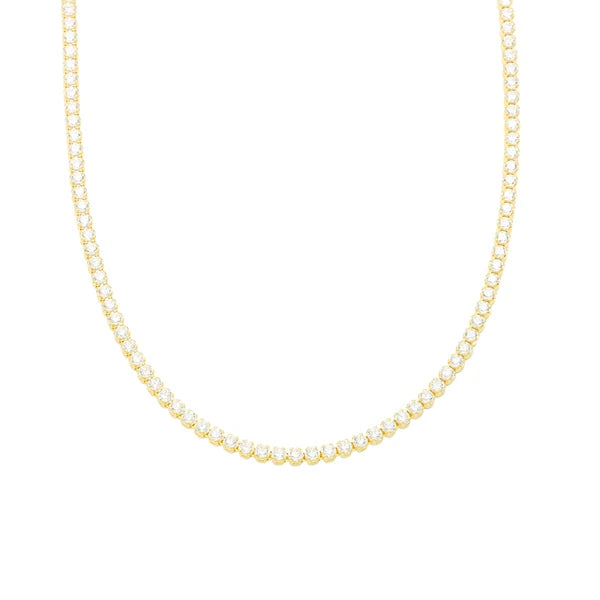 Lant Aur 14k Tennis cu Pietre Albe