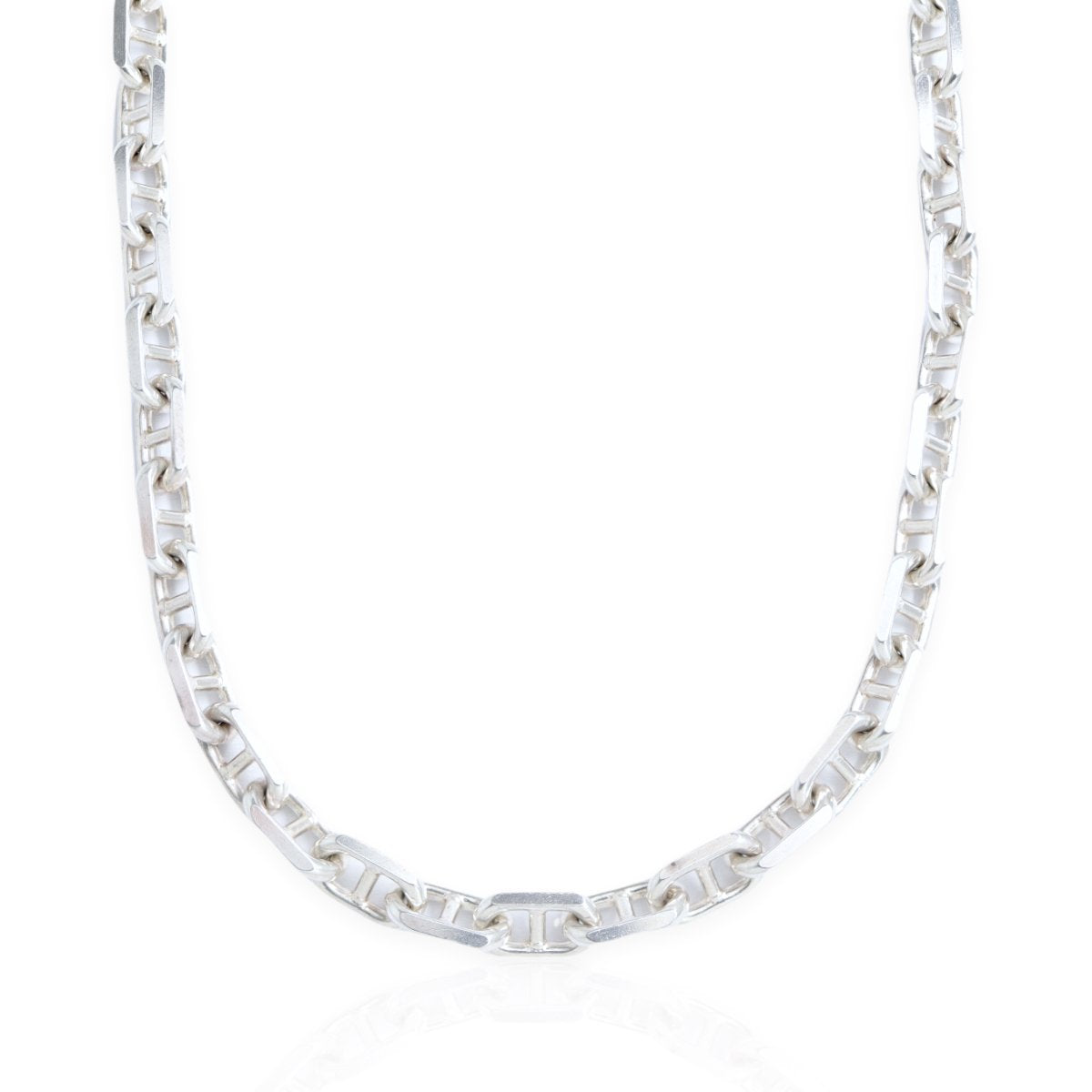 Lant Argint cu Zale Patrate - Bijuteria Cleopatra