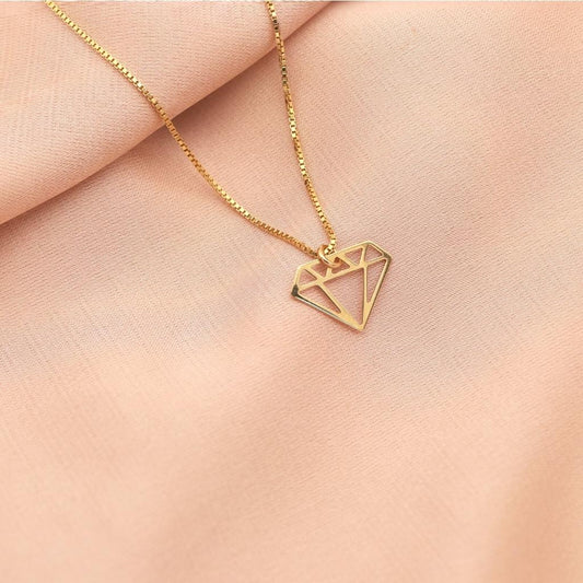 Pandantiv Aur 14k Forma Diamant
