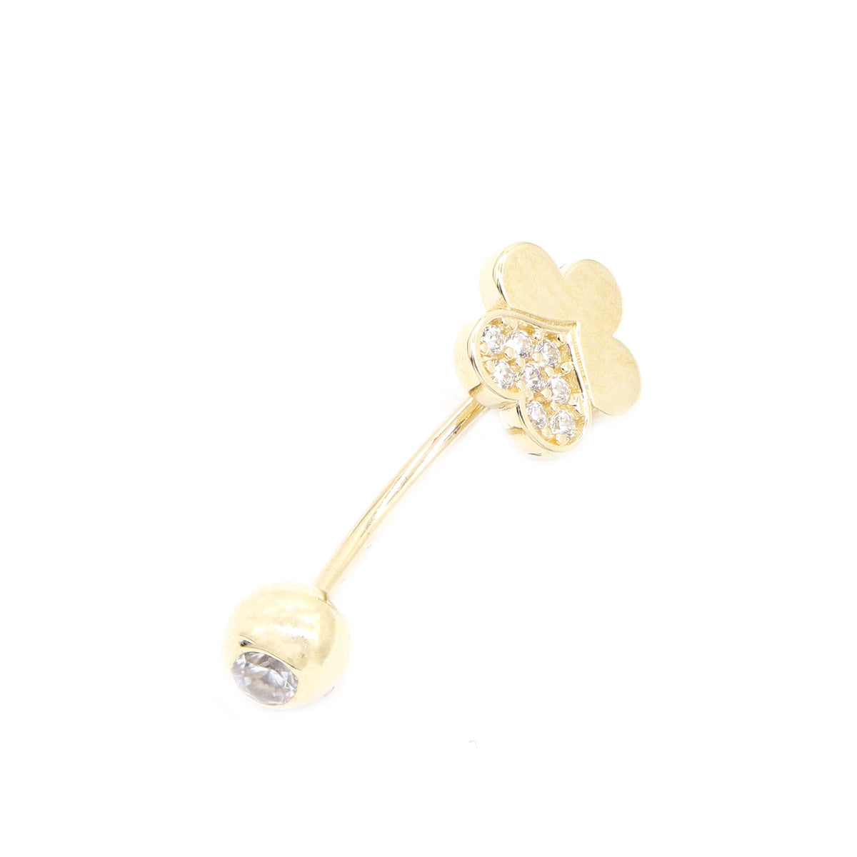 Cercel Piercing Aur 14k Floare - Bijuteria Cleopatra