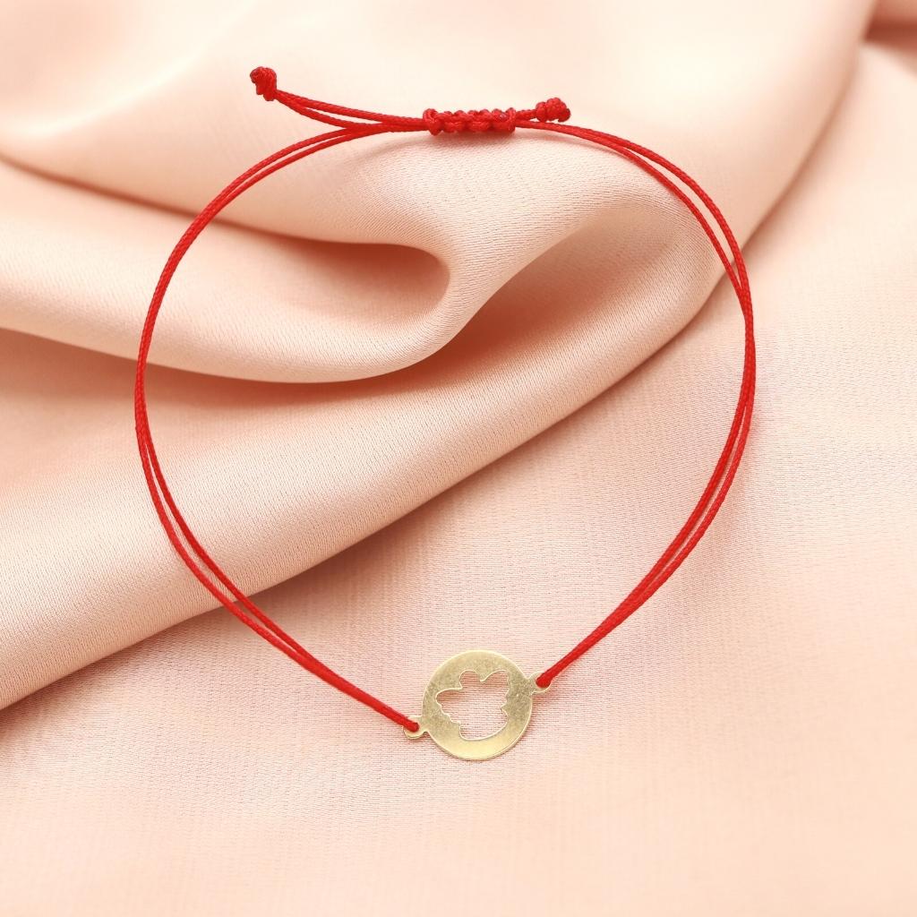 Bratara Aur 14k Snur Banut cu Ingeras