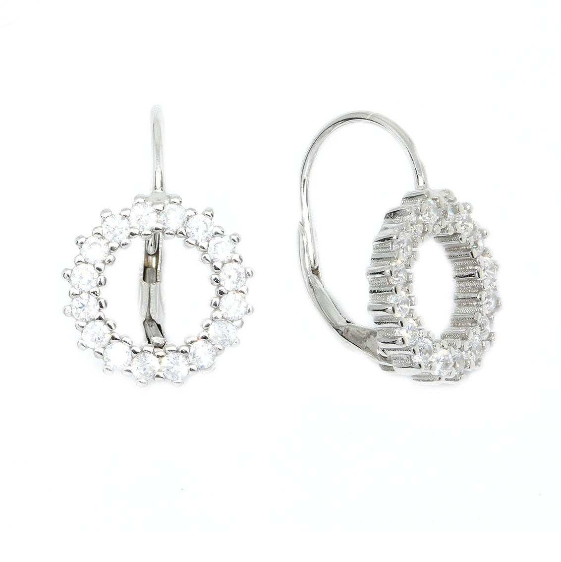 Cercei Argint Cerc cu Pietre - Bijuteria Cleopatra