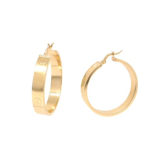 Cercei Aur 14k cu Nituri 6mm