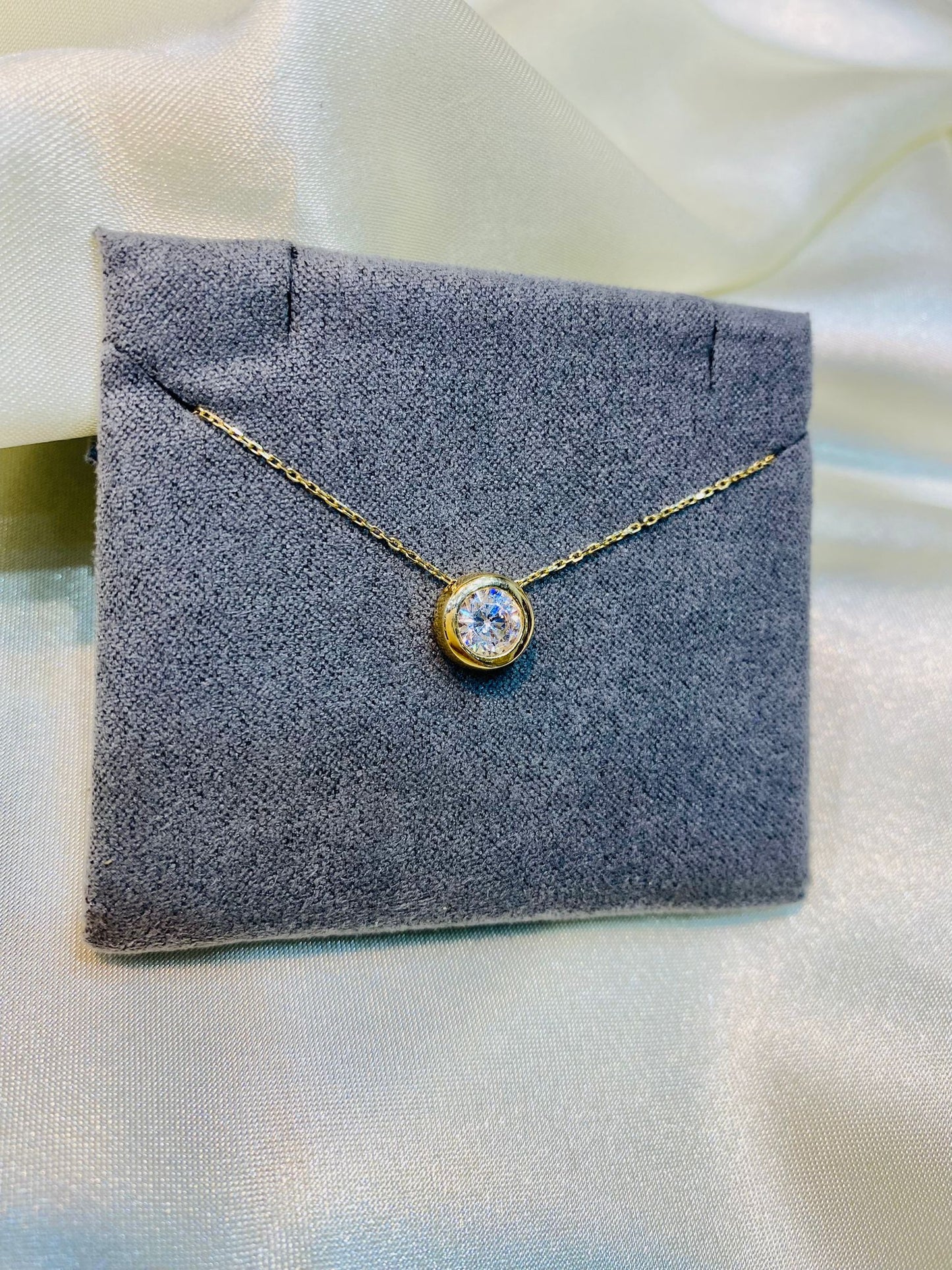 Lant Aur 14K Piatra Zirconia