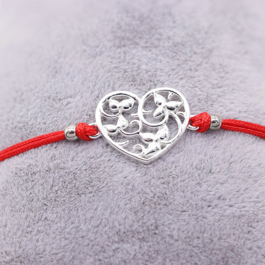 Bratara Snur Argint Inima