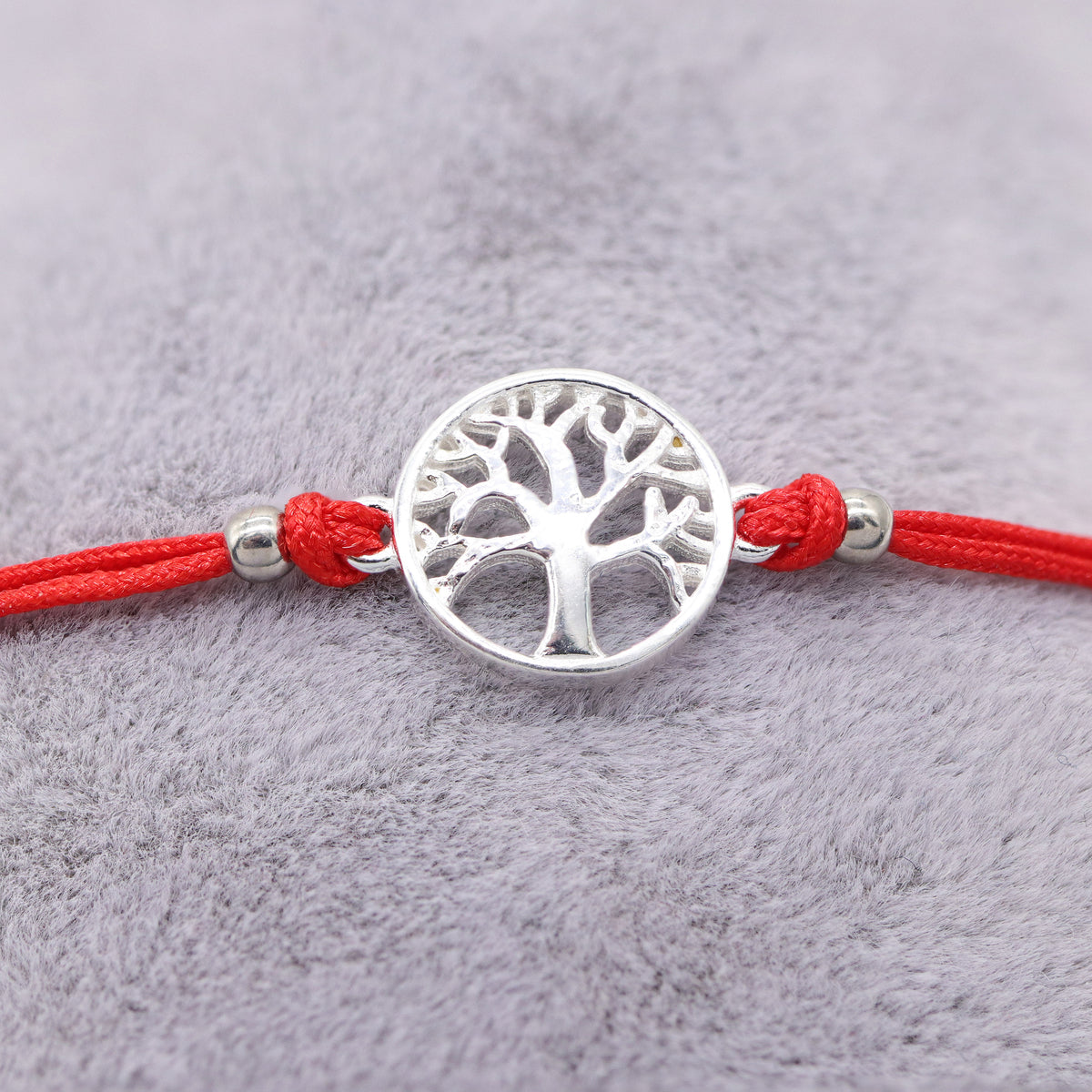 Bratara Snur Rosu Argint Copacul Vietii