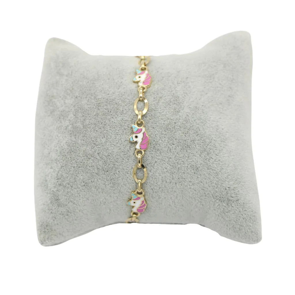 Bratara Copii Aur 14k Unicorni