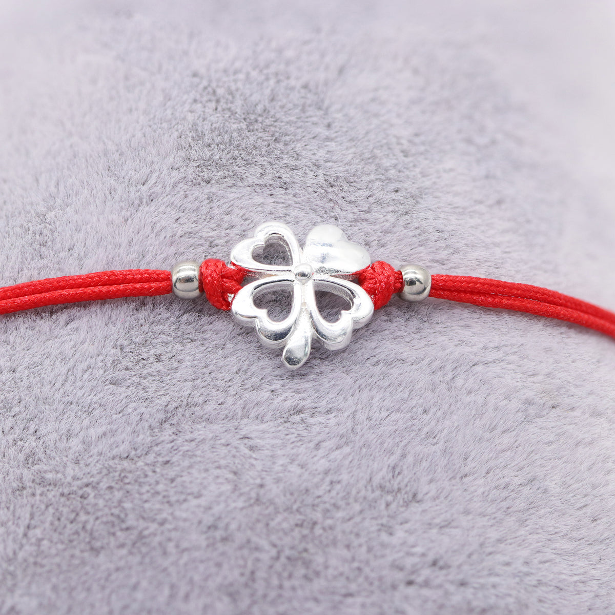 Bratara Snur Argint Trifoi