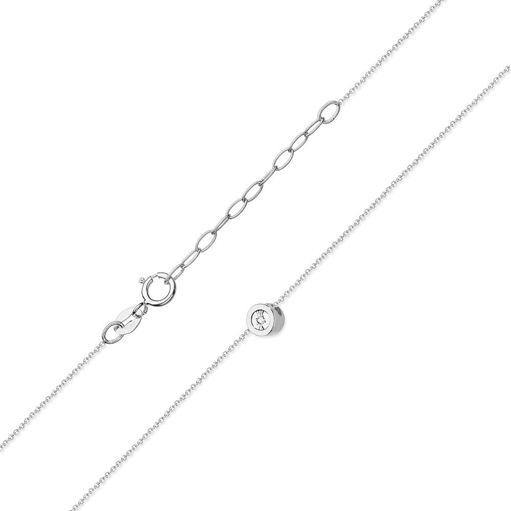 Lant Aur 14k cu Diamant de 0.0145ct - Bijuteria Cleopatra