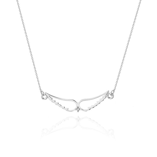 Lant Aur 14k Aripi de Inger cu Diamant 0.005ct - Bijuteria Cleopatra