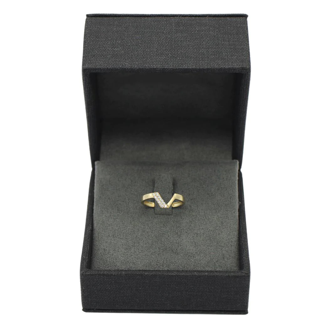 Inel Aur 14k Minimalist V-Shape