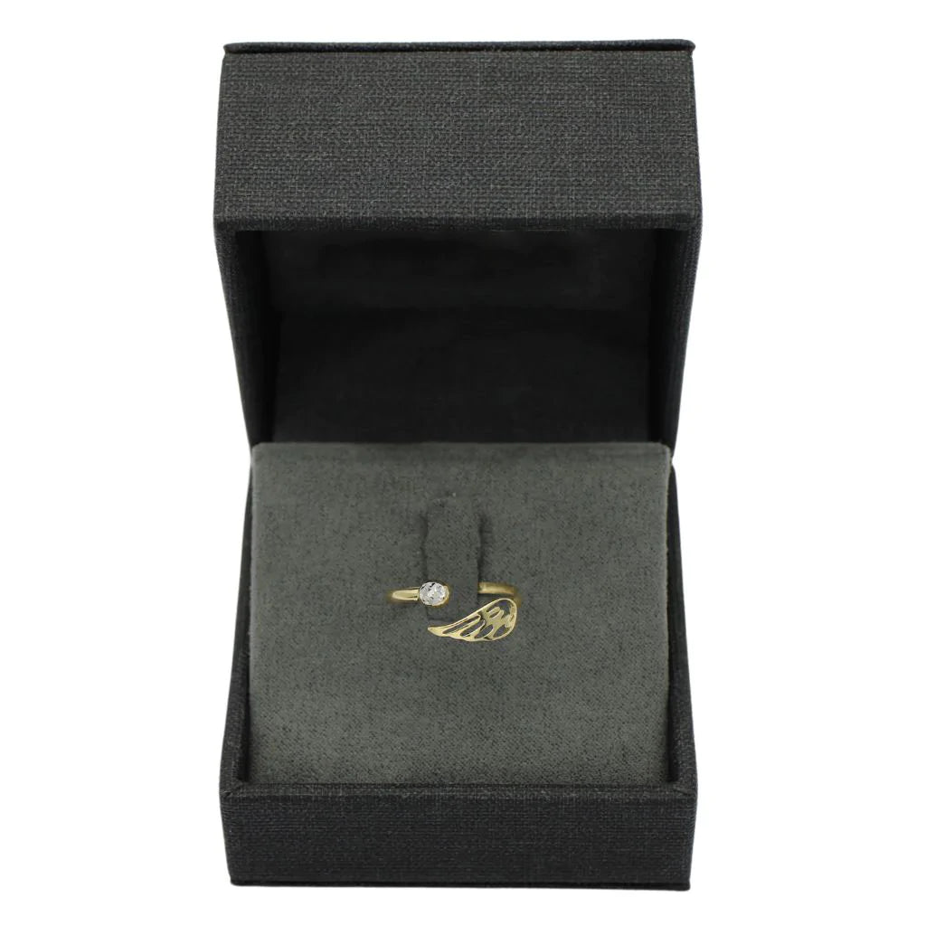 Inel Reglabil Aur 14k Angel Wing
