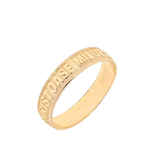 Inel Aur 14k Motiv Religios