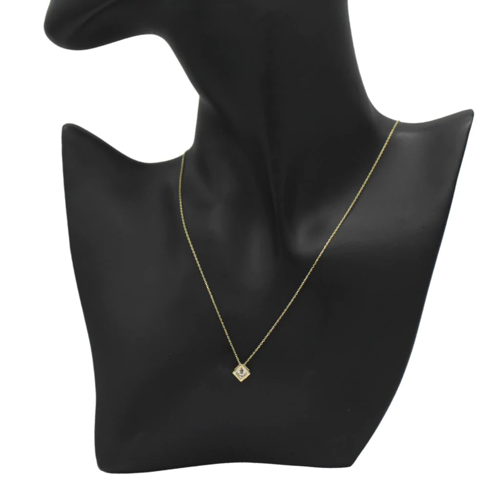 Lant Aur 14k Cub cu Piatra Zirconia