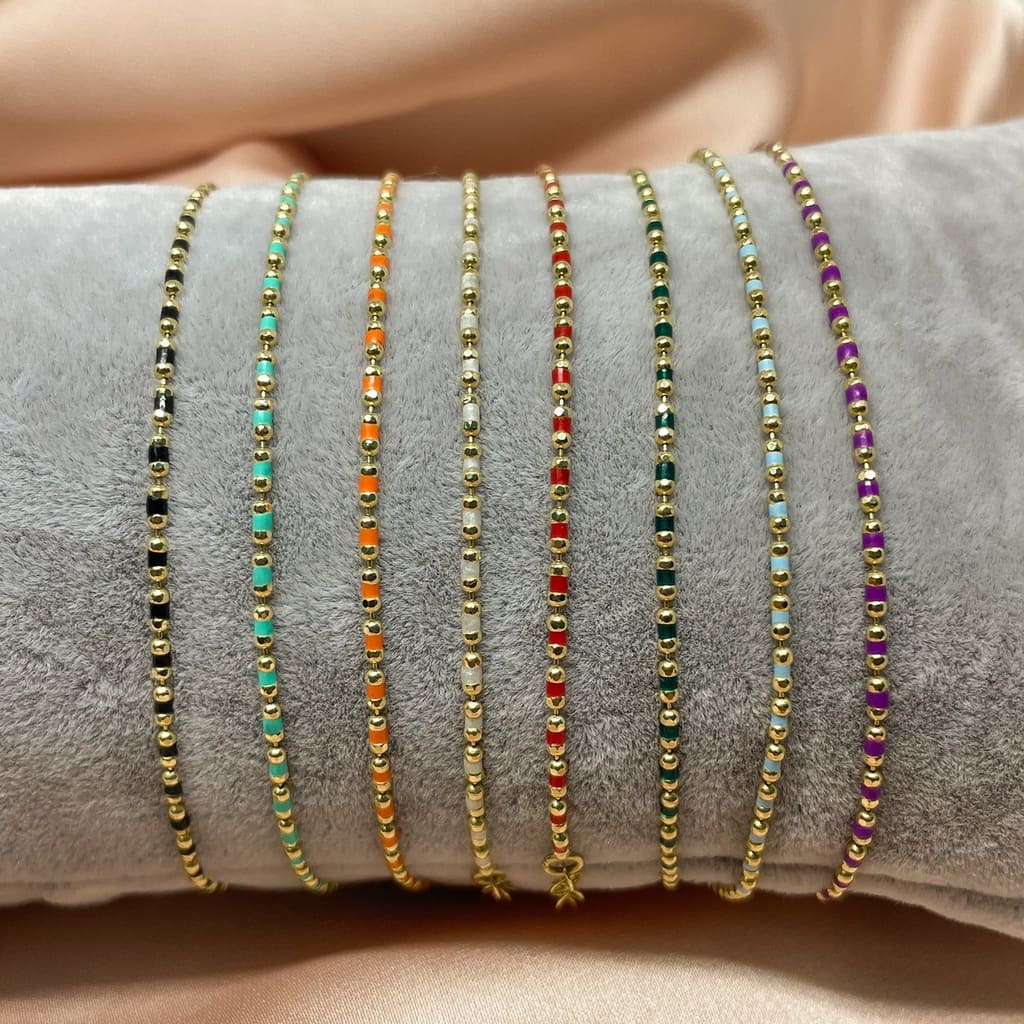 Bratara Aur 14k Cu Pietre Multicolore