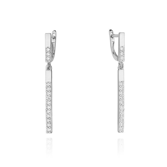 Cercei Aur Galben 14k cu Diamante 0.56ct - Bijuteria Cleopatra