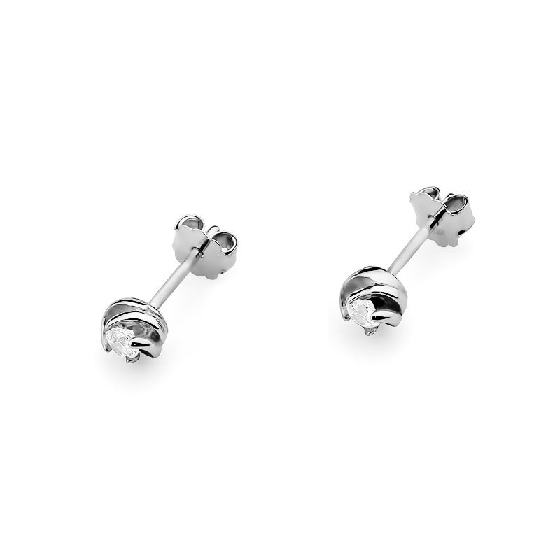 Cercei Aur 14k cu Diamant 0.20ct - Bijuteria Cleopatra