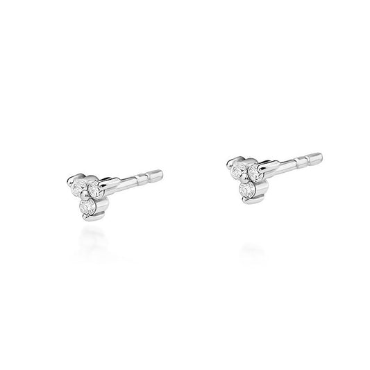 Cercei Aur 14k cu Diamante 0.09ct - Bijuteria Cleopatra