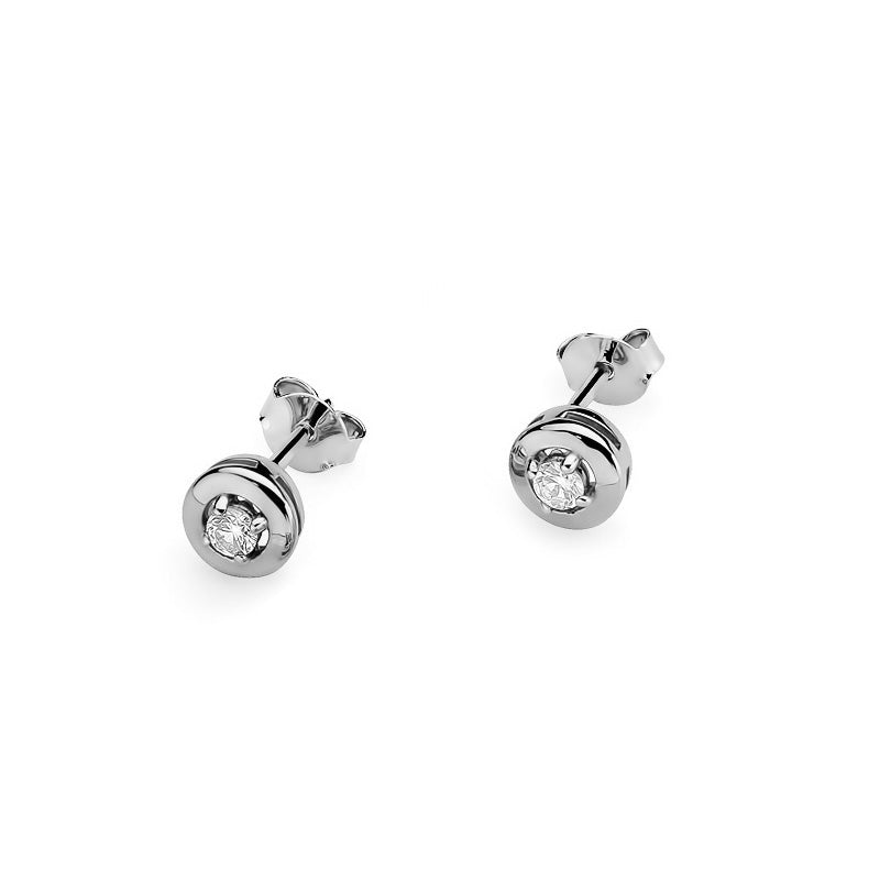 Cercei Aur 14k cu Diamant 0.20ct Rotunzi - Bijuteria Cleopatra