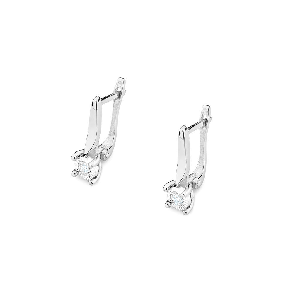Cercei Au 14k cu Diamant 0.16ct - Bijuteria Cleopatra