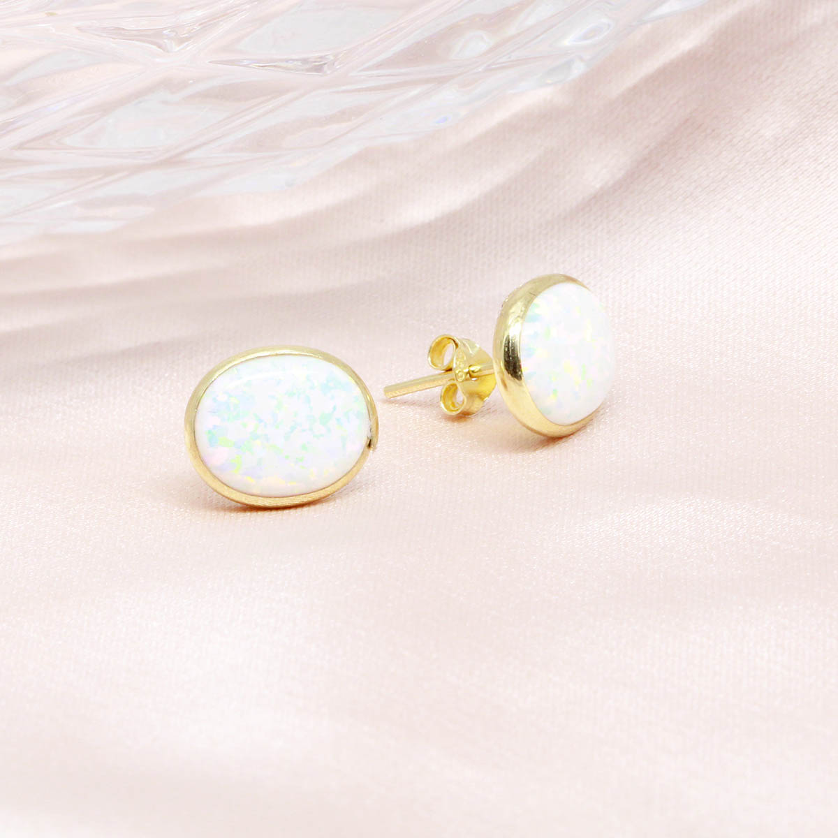 Cercei Aur 14k Opal - Bijuteria Cleopatra