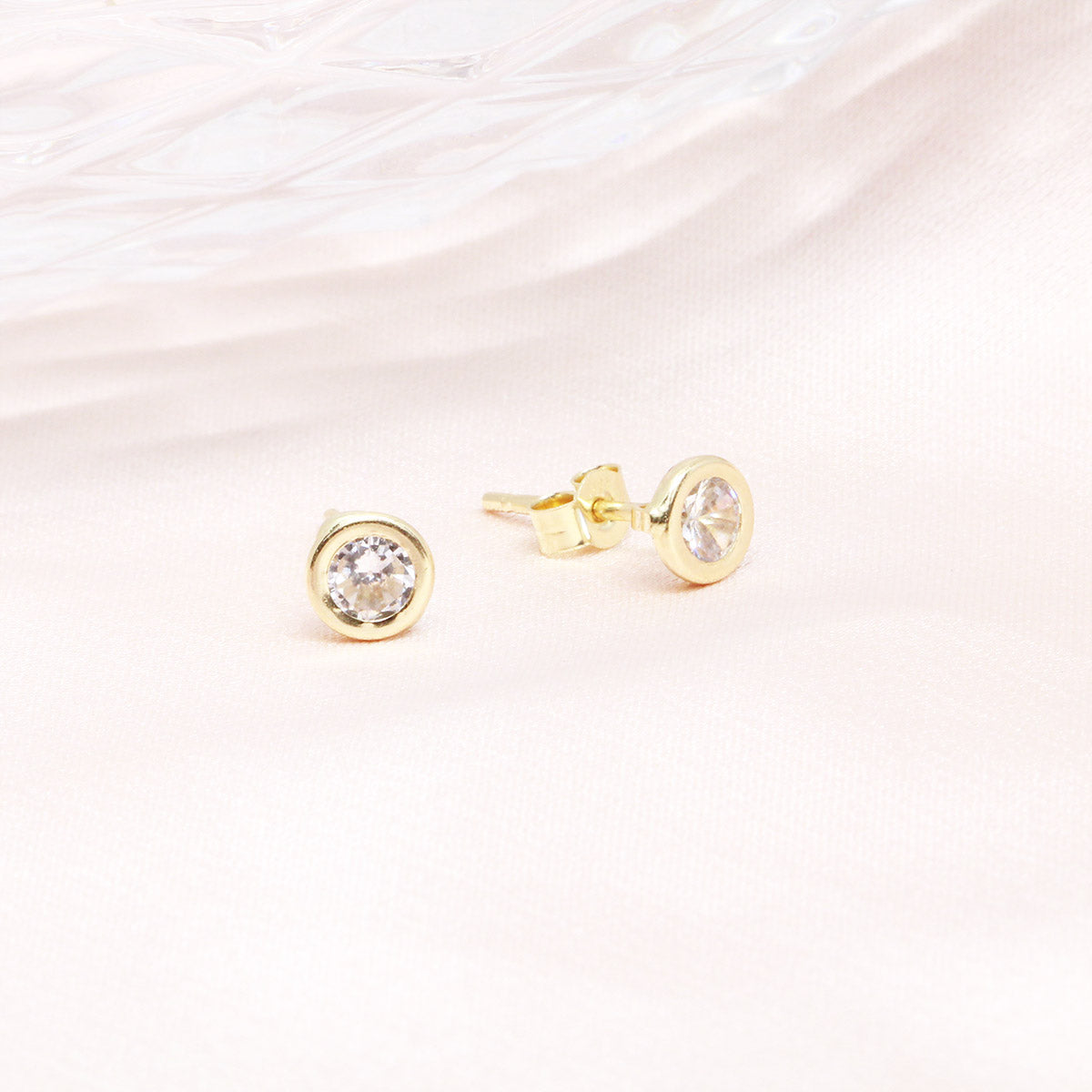 Cercei Aur 14K Cu Piatra Zirconia - Bijuteria Cleopatra