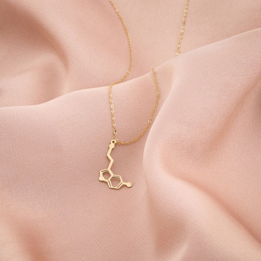 Lant Aur 14k Formula Chimica Serotonina - Fericire