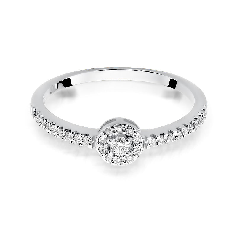 Inel de Logodna din Aur 14k cu Diamant 0.19ct - Bijuteria Cleopatra