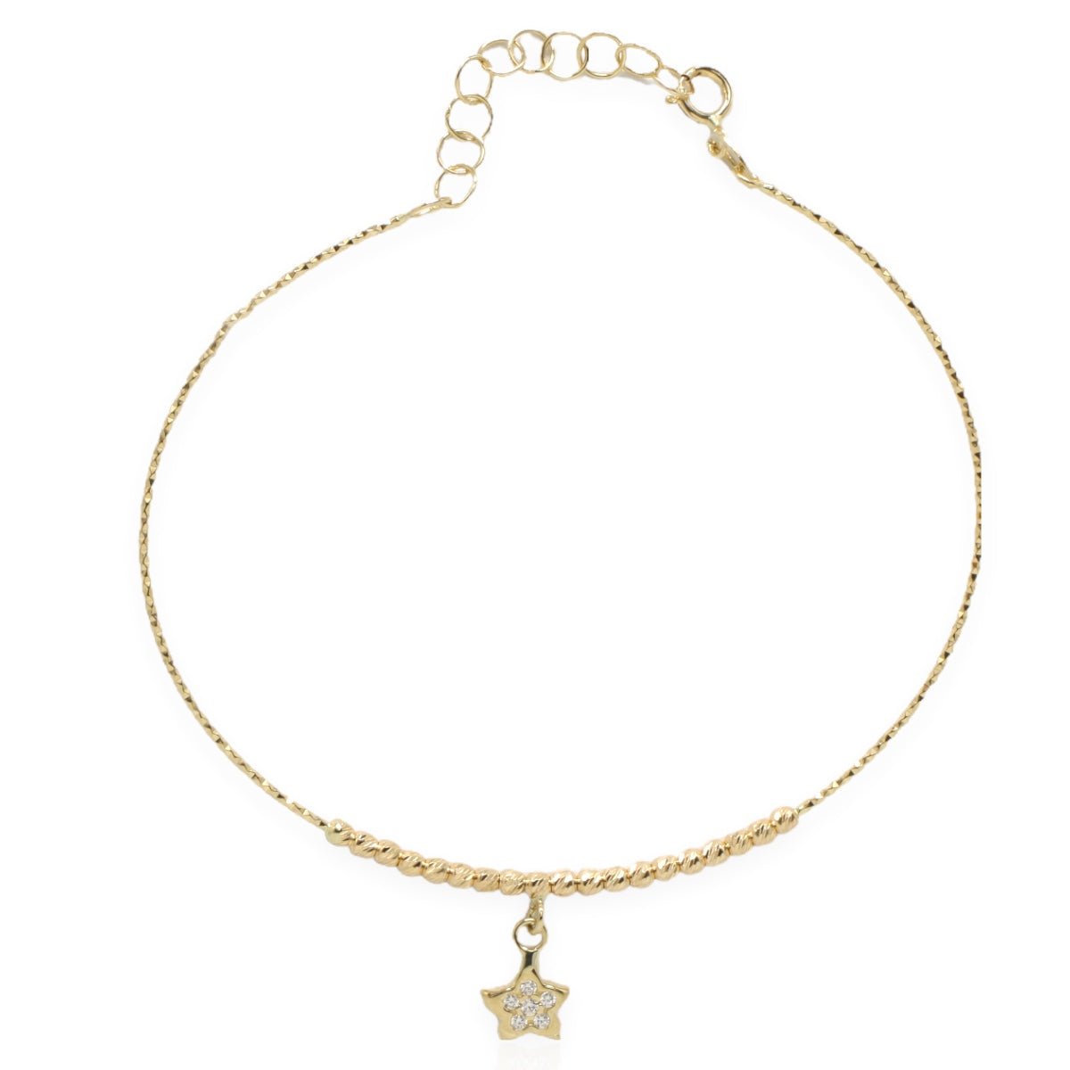 Bratara Aur 14k cu Charm Stea - Bijuteria Cleopatra