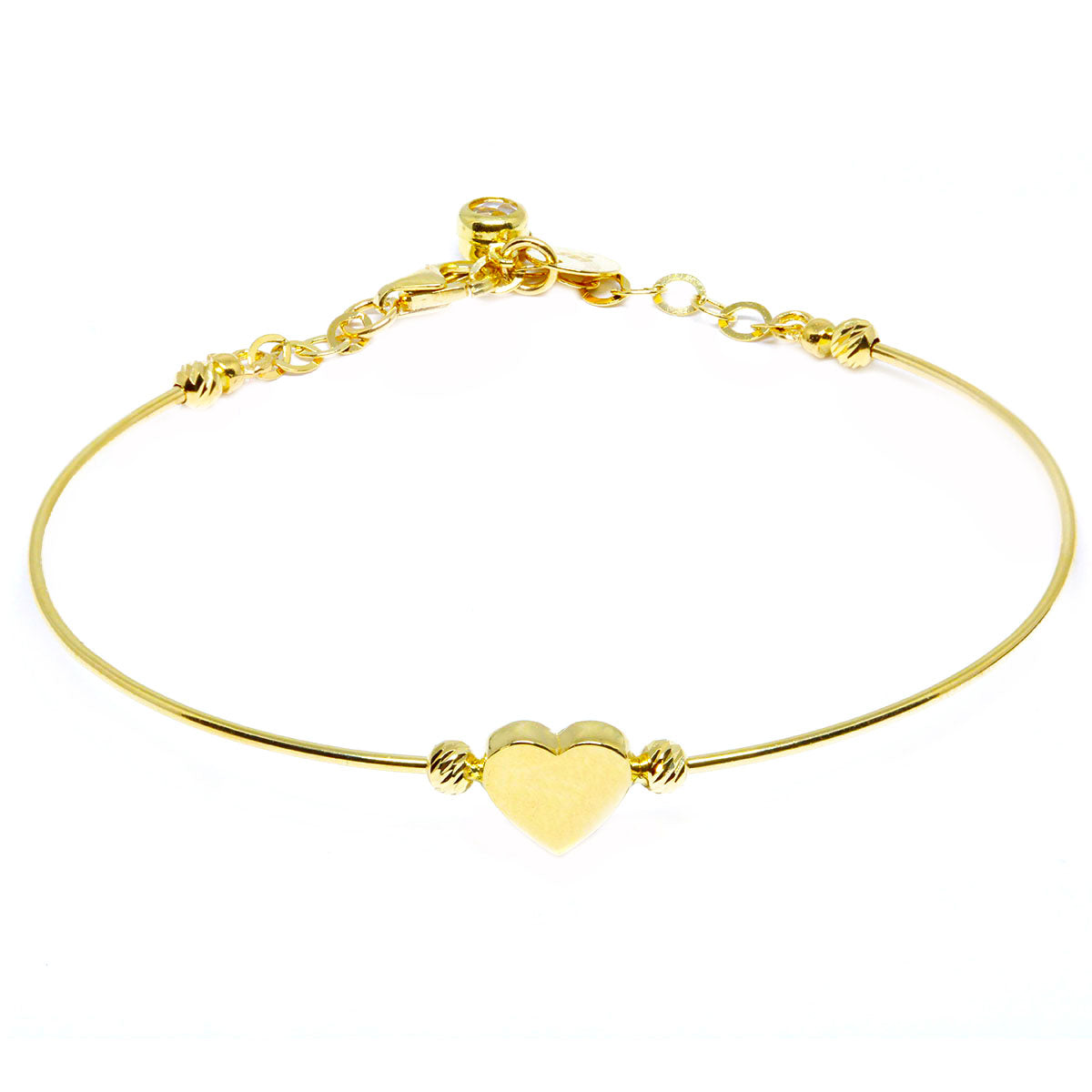 Bratara Fixa Aur 14k Inima - Bijuteria Cleopatra