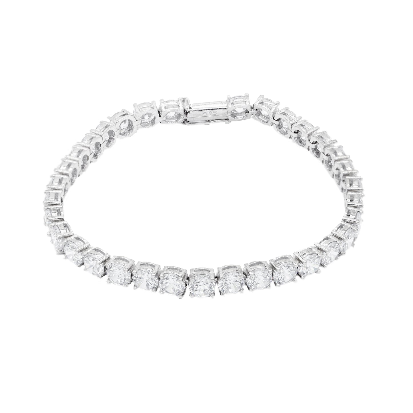 Bratara Tennis cu Pietre Zirconia Albe 5 mm - Bijuteria Cleopatra