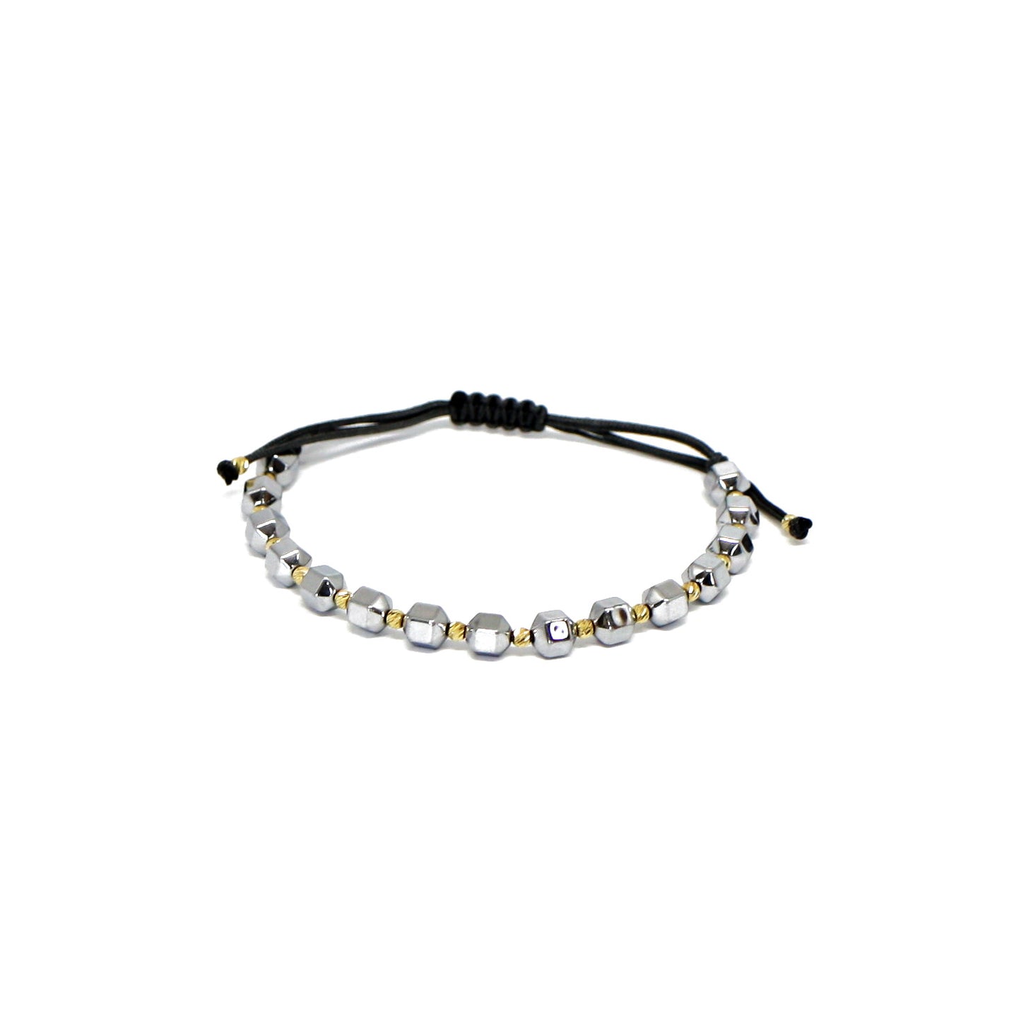 Bratara Aur 14k cu Snur si Pietre Semipretioase Argintii - Bijuteria Cleopatra