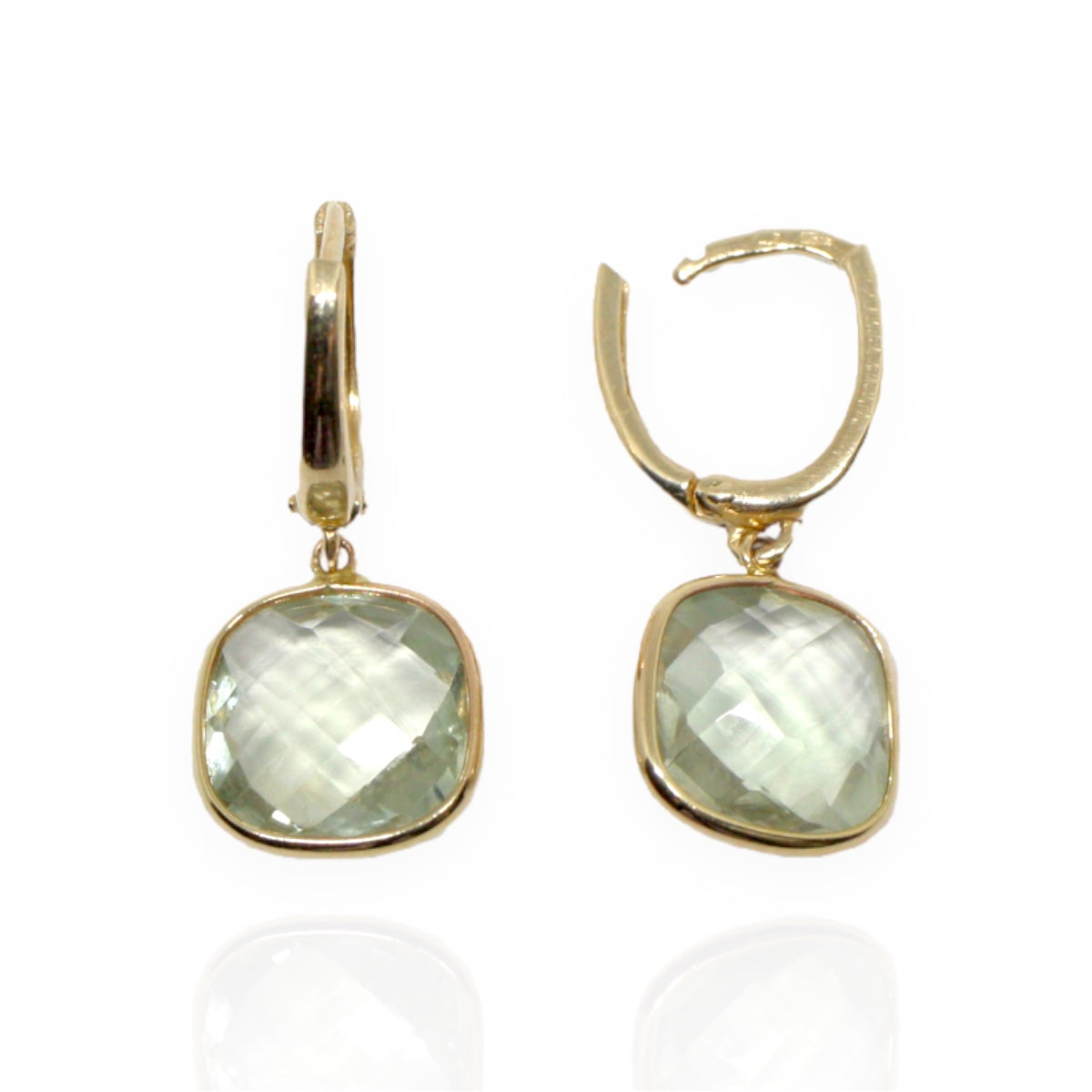 Cercei Aur 14k cu Piatra London Blue - Bijuteria Cleopatra