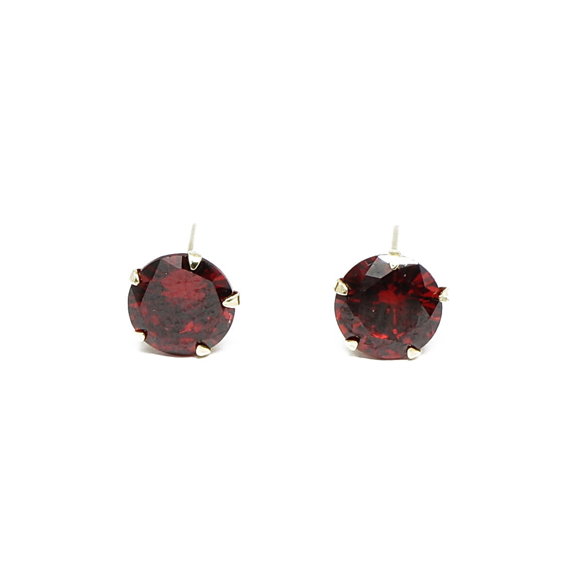 Cercei Aur 14K cu Piatra Zirconia Rosie - Bijuteria Cleopatra