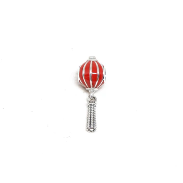 Charm Argint Talisman pentru Bratara Balon Rosu - Bijuteria Cleopatra