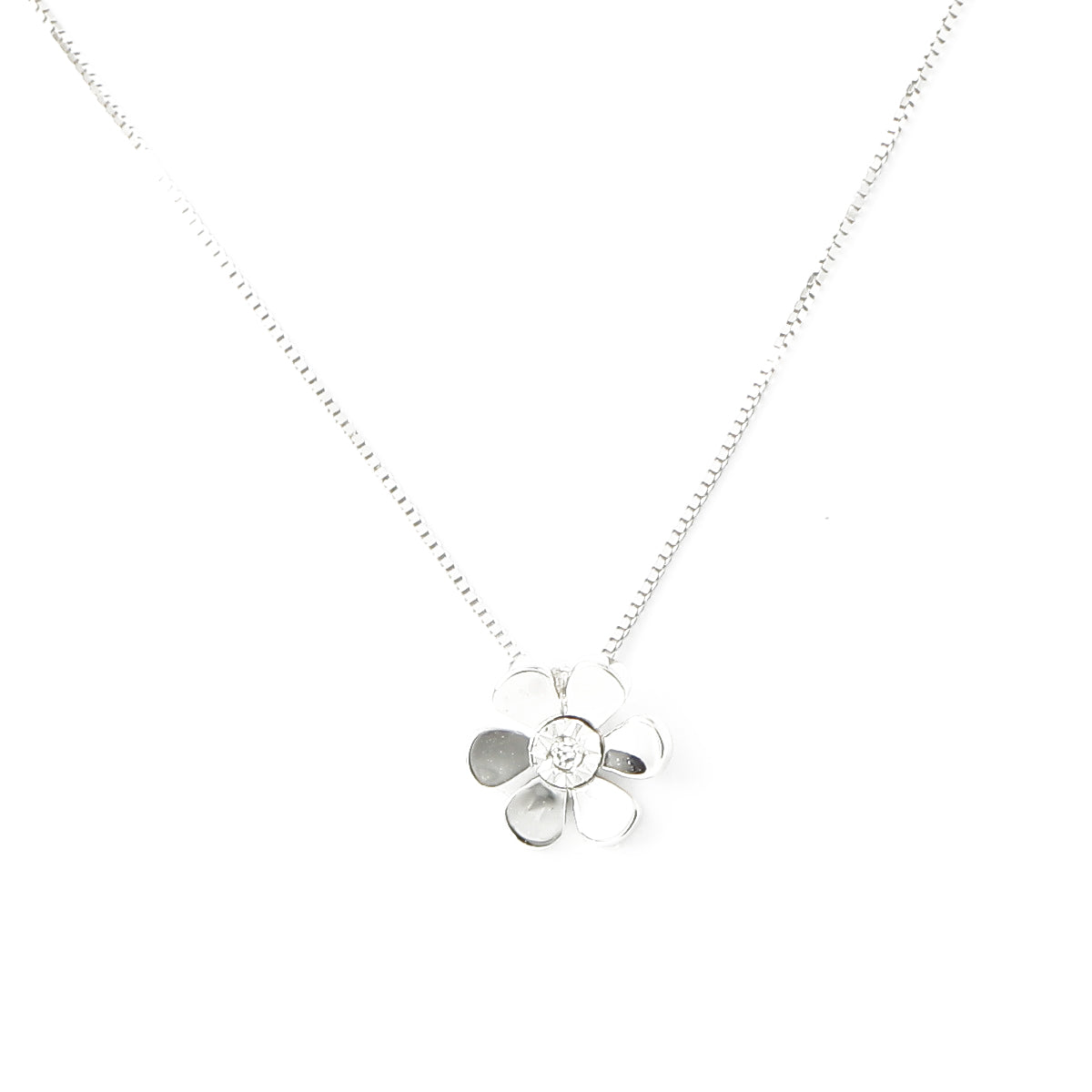 Colier Floare cu Diamant - Bijuteria Cleopatra