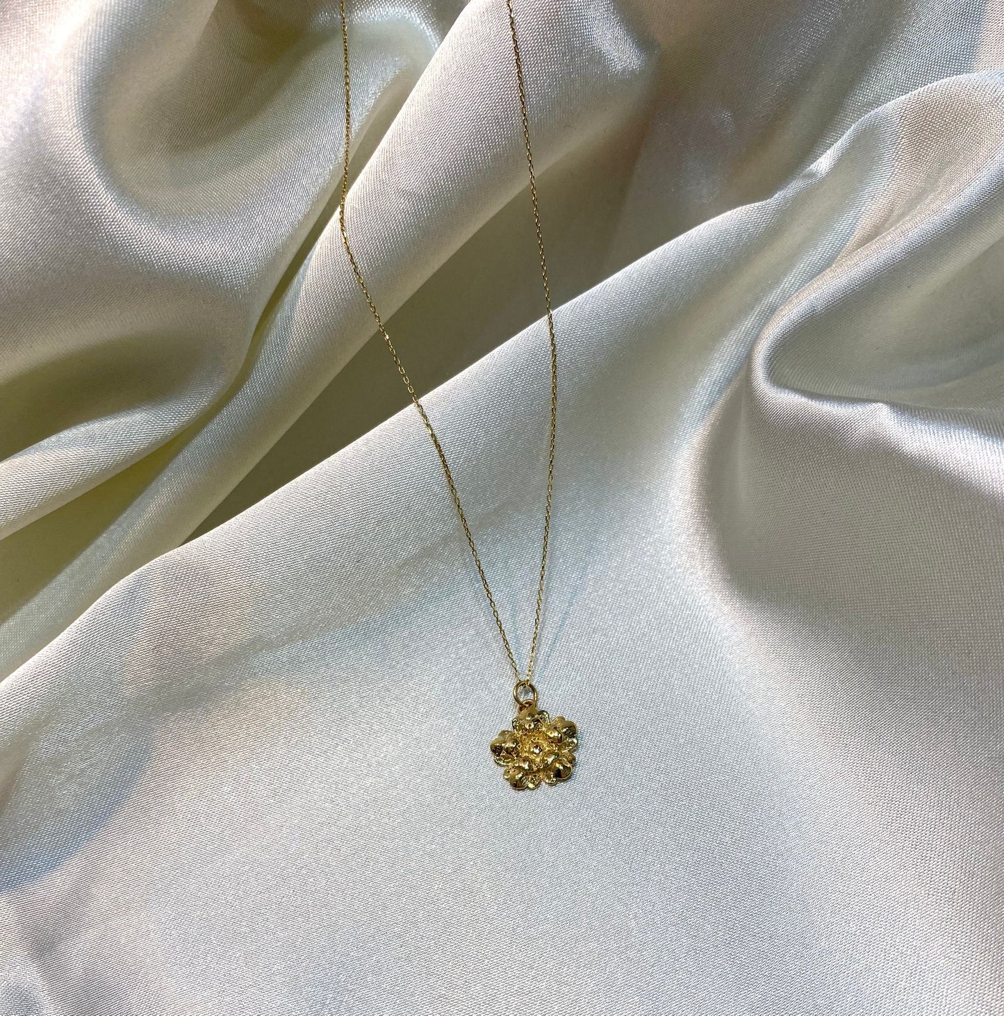 Lant Aur 14K Floare Filigran