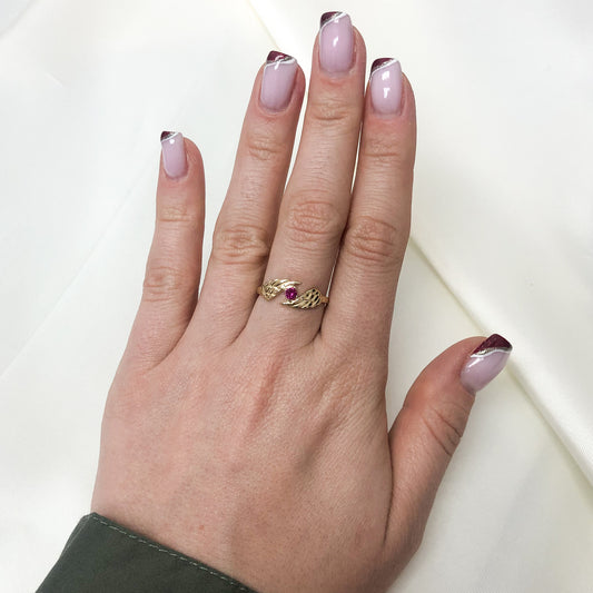 Inel Aur 14k Aripi de Inger - Bijuteria Cleopatra