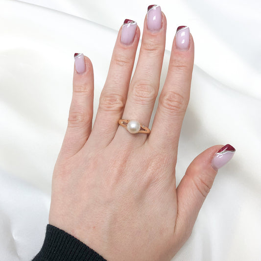 Inel Aur 14k cu Perla - Bijuteria Cleopatra