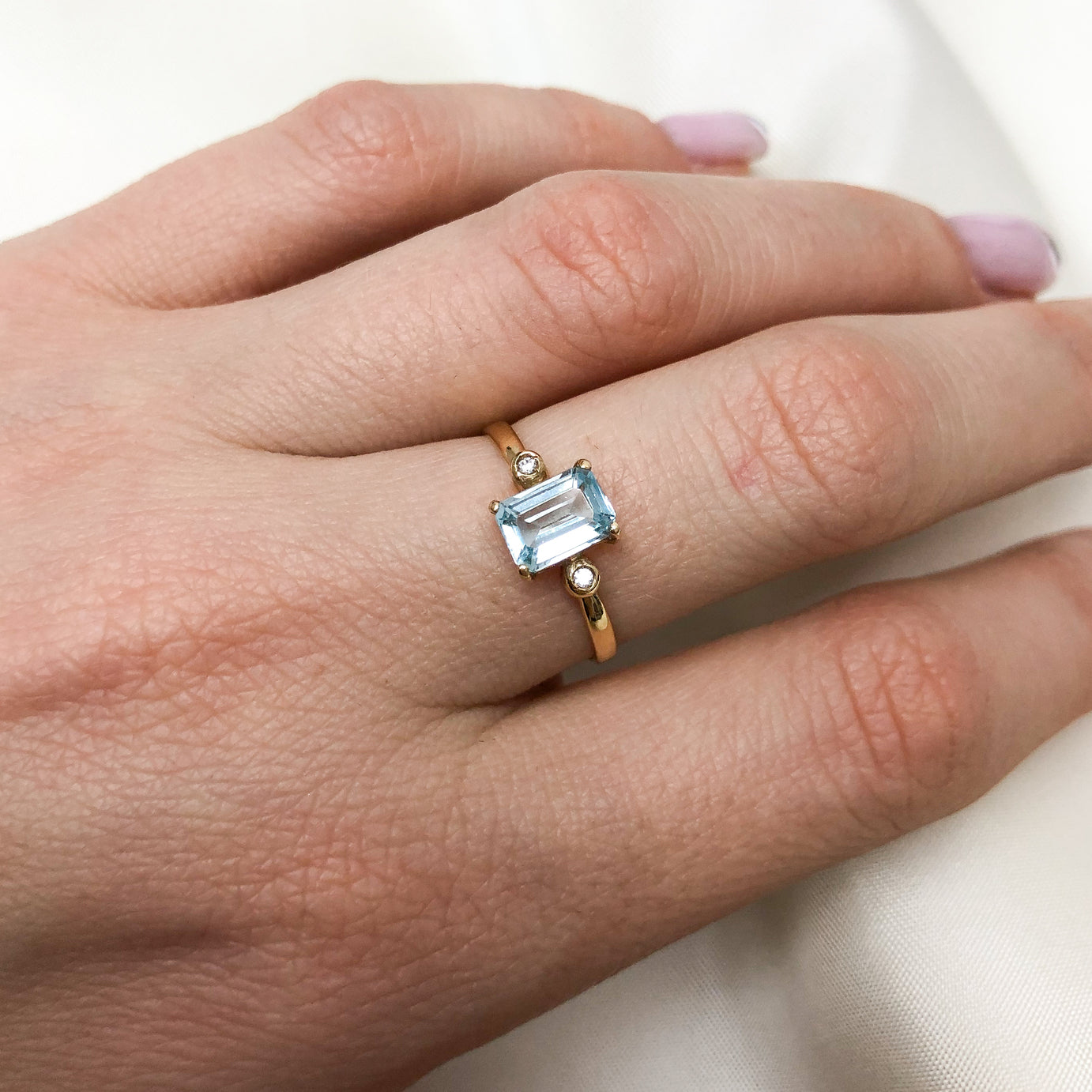 Inel Aur 14k cu Piatra Topaz - Bijuteria Cleopatra