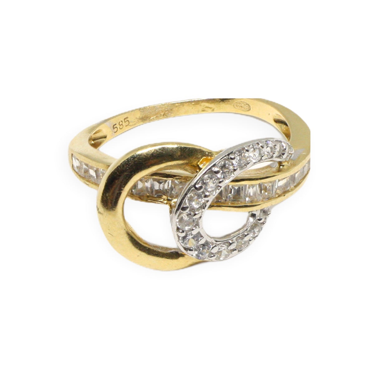 Inel Aur 14K Cu Pietre Zirconia - Bijuteria Cleopatra