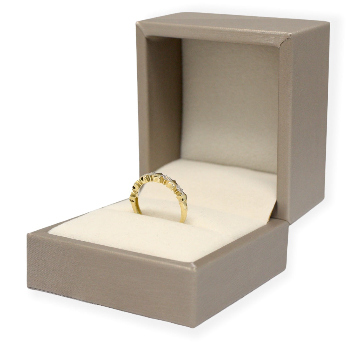Inel Aur 14K Stelute Si Pietre Zirconia - Bijuteria Cleopatra