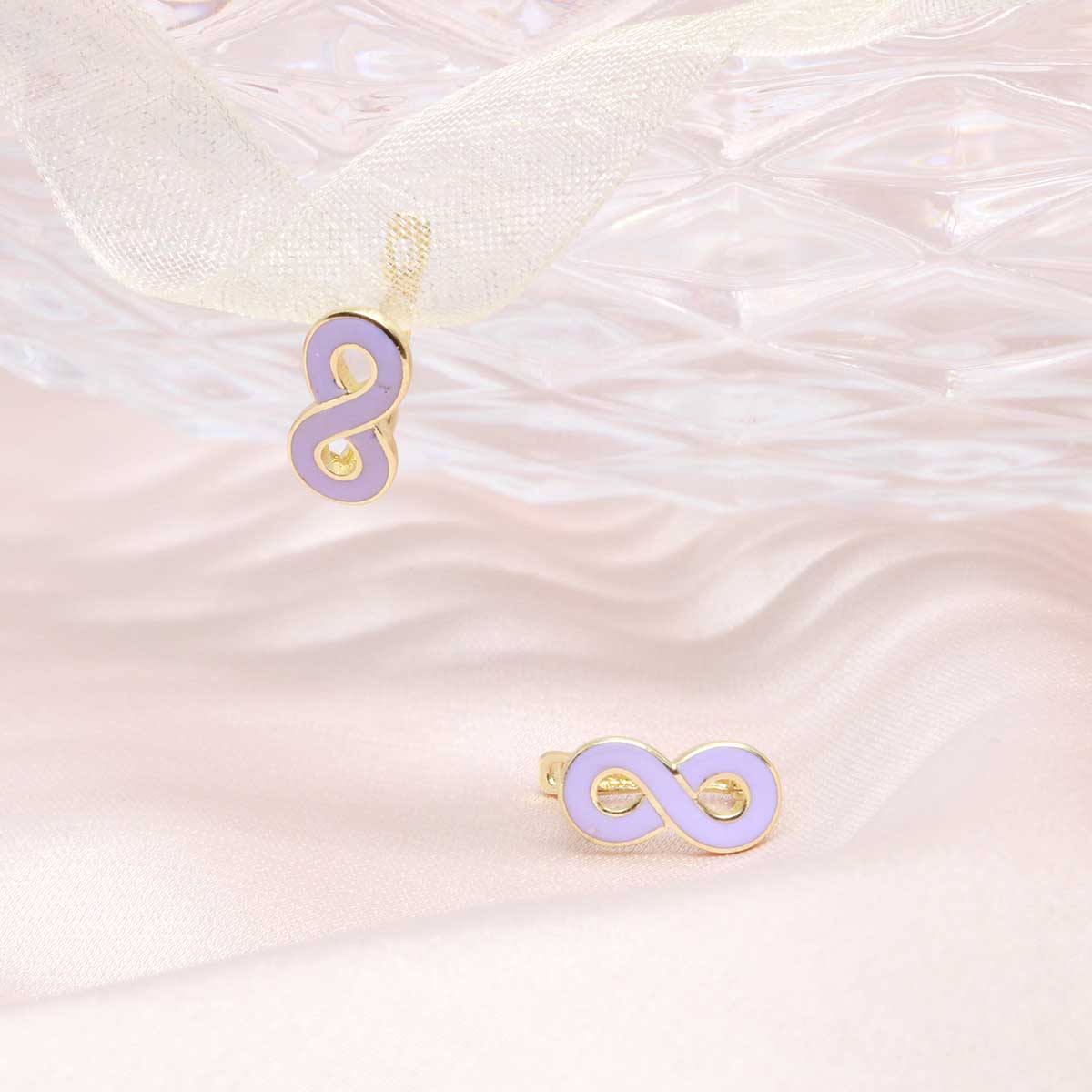 Cercei Aur 14k Infinit Email - Bijuteria Cleopatra